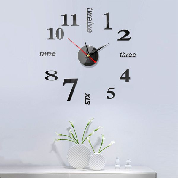 qianyun acrylic wall clock sticker mute living room decorative self adhesive diy 3d wall clock modern design mirror sticker
qianyun acrylic wall clock sticker mute living room decorative self adhesive diy 3d wall clock modern design mirror sticker