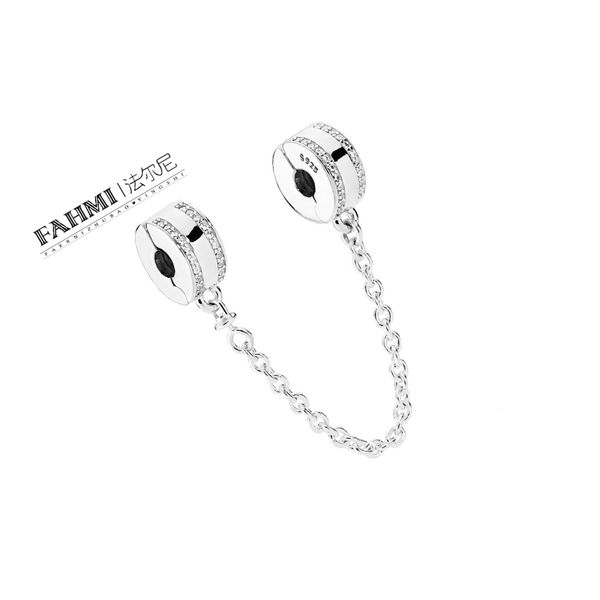 hywo 100% 925 sterling silver 1:1 original 792057cz authentic temperament fashion glamour retro safety chain wedding women jewelry, Black
hywo 100% 925 sterling silver 1:1 original 792057cz authentic temperament fashion glamour retro safety chain wedding women jewelry, Black