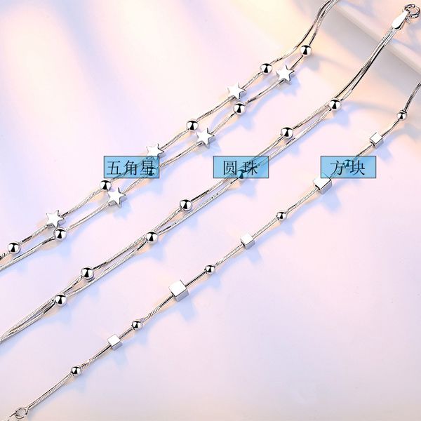 fashion elegant bracelet for women silvery colored beads stars square charm bracelet women jewelry accessories jewelry gift, Golden;silver
fashion elegant bracelet for women silvery colored beads stars square charm bracelet women jewelry accessories jewelry gift, Golden;silver