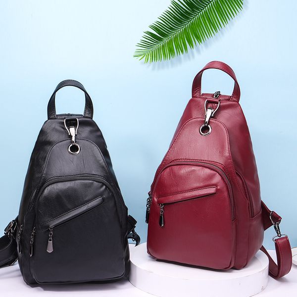 leather luggage tag2020 simple backpack female 2020 new korean fashion all-match dual-purpose chest bag casual soft leather mini backpack pu
leather luggage tag2020 simple backpack female 2020 new korean fashion all-match dual-purpose chest bag casual soft leather mini backpack pu
