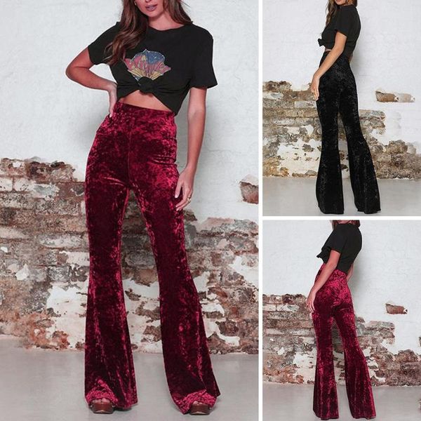 wide leg high waist velvet flare pants stretchy skinny streetwear trousers women 2020 autumn winter clothes slim career pants, Black;white
wide leg high waist velvet flare pants stretchy skinny streetwear trousers women 2020 autumn winter clothes slim career pants, Black;white