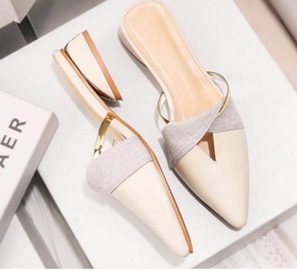 2020 new summer flats lady sandals slippers soild color slip on pointed toe women mules outdoor slipper shoes woman slides a194, Black
2020 new summer flats lady sandals slippers soild color slip on pointed toe women mules outdoor slipper shoes woman slides a194, Black