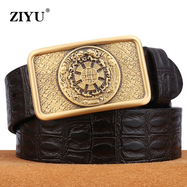 men's belt retro styles solid brass smooth buckle belt for men jeans accessories cow skin genuine leather belts male, Black;brown
men's belt retro styles solid brass smooth buckle belt for men jeans accessories cow skin genuine leather belts male, Black;brown