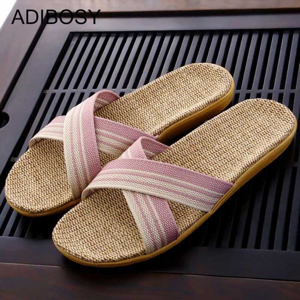 women slippers boho summer autumn linen beach sandals slippers women casual soft cross non slip flat house slides outdoor shoes, Black
women slippers boho summer autumn linen beach sandals slippers women casual soft cross non slip flat house slides outdoor shoes, Black