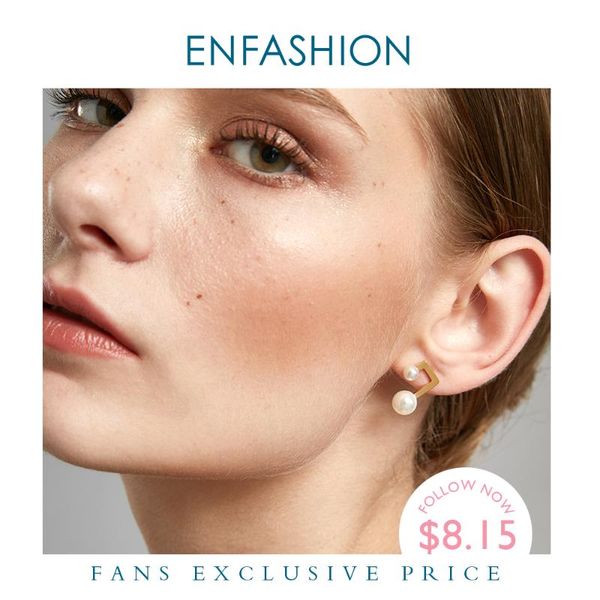 enfashion couple pearl earring gold color stainless steel stud earrings for women wholesale fashion jewelry oorbellen e5462, Golden;silver
enfashion couple pearl earring gold color stainless steel stud earrings for women wholesale fashion jewelry oorbellen e5462, Golden;silver