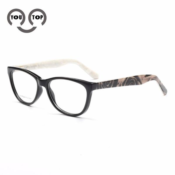 youround men's fashion eyeglasses women's optical frames myopia eye glasses acetate eyewear frames t004, Black
youround men's fashion eyeglasses women's optical frames myopia eye glasses acetate eyewear frames t004, Black