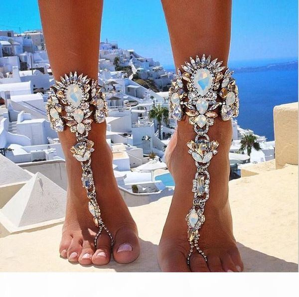 fashion 2017 ankle bracelet wedding barefoot sandals beach foot jewelry pie leg chain female boho crystal anklet 1pcs, Red;blue
fashion 2017 ankle bracelet wedding barefoot sandals beach foot jewelry pie leg chain female boho crystal anklet 1pcs, Red;blue