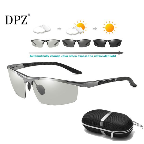 aluminum magnesium pchromic polarized sunglasses men chameleon driving 2020 goggles anti-glare sun glasses uv400 zonnebril, White;black 
aluminum magnesium pchromic polarized sunglasses men chameleon driving 2020 goggles anti-glare sun glasses uv400 zonnebril, White;black