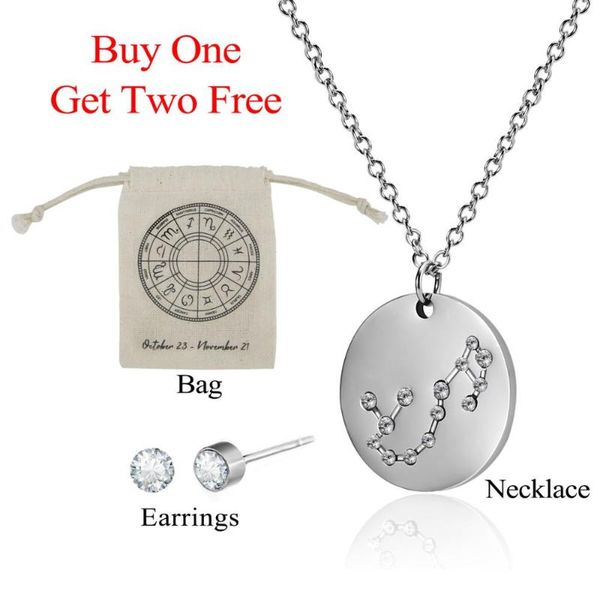 12 zodiac constellation stainless steel carve coin pendant necklace charm aquarius libra virgo leo necklace couple jewelry gift, Silver
12 zodiac constellation stainless steel carve coin pendant necklace charm aquarius libra virgo leo necklace couple jewelry gift, Silver