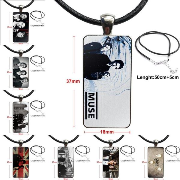 for women gift muse band vintage jewelry steel color glass cabochon choker pendant long rectangle necklace, Silver
for women gift muse band vintage jewelry steel color glass cabochon choker pendant long rectangle necklace, Silver