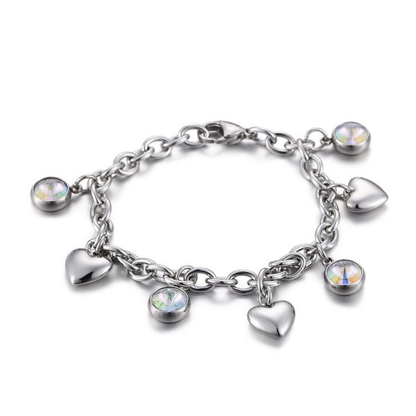 heart-shaped ladies bracelet fashion korean version of the new bracelet titanium steel jewelry, Black
heart-shaped ladies bracelet fashion korean version of the new bracelet titanium steel jewelry, Black