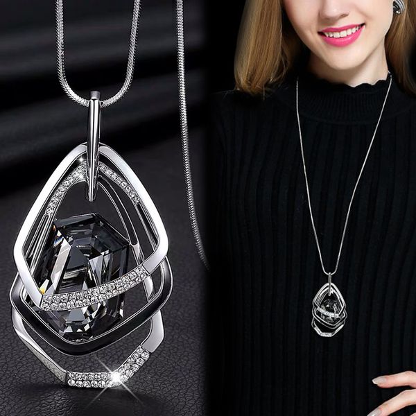 pendant necklaces long & pendants for women maxi collier femme geometric chain fashion necklace statement colar accessories jewelry 2021, Silver
pendant necklaces long & pendants for women maxi collier femme geometric chain fashion necklace statement colar accessories jewelry 2021, Silver