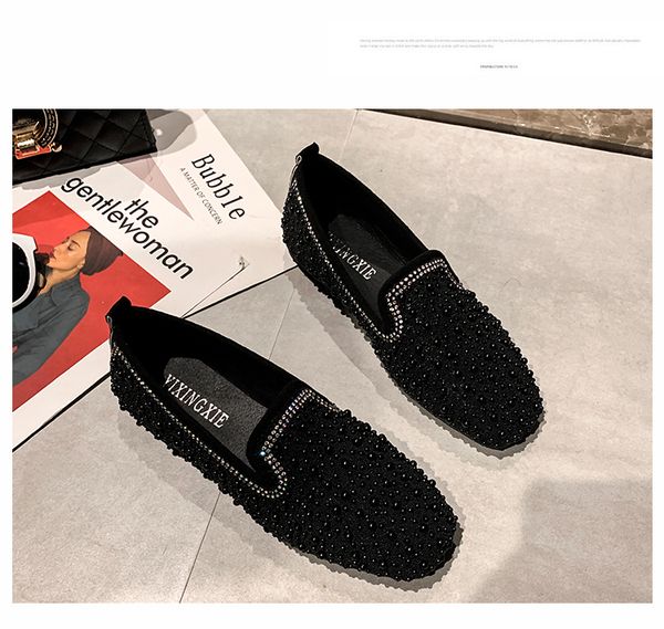 2020 spring flats women shoes jewelry crystals pearl loafers flat heel string bead moccasin mules shoes for women, Black
2020 spring flats women shoes jewelry crystals pearl loafers flat heel string bead moccasin mules shoes for women, Black