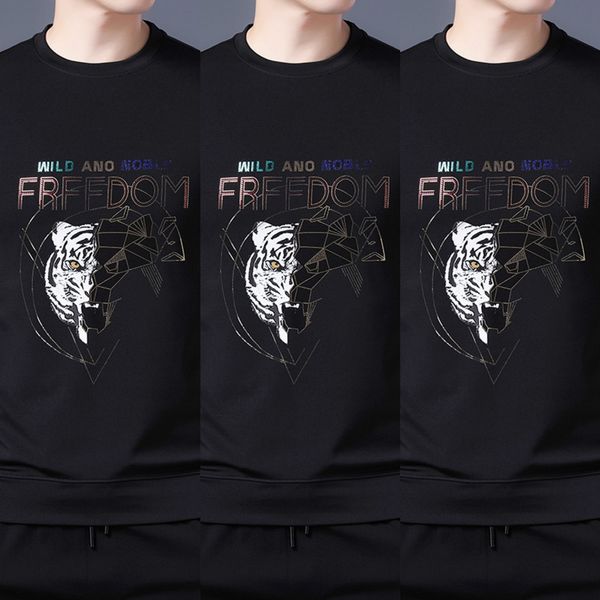 2020 autumn youth long-sleeved t-shirt loose round neck t-shirt pullover pullover fashion printed sweater fashion men's clothing eolgh, Black
2020 autumn youth long-sleeved t-shirt loose round neck t-shirt pullover pullover fashion printed sweater fashion men's clothing eolgh, Black