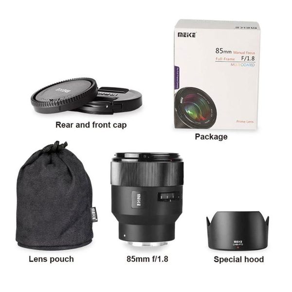 meike 85mm f1.8 fixed focus e mount manual focus suitable for sony a6000 a6300 a7 a7ii nex-3 nex-5 aps-c full frame camera lens
meike 85mm f1.8 fixed focus e mount manual focus suitable for sony a6000 a6300 a7 a7ii nex-3 nex-5 aps-c full frame camera lens