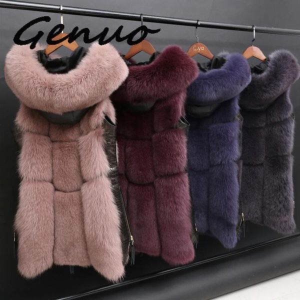genuo new winter women's fur jacket faux fur vest coat fashion hooded waistcoat side zipper stitching leather warm outwe, Black
genuo new winter women's fur jacket faux fur vest coat fashion hooded waistcoat side zipper stitching leather warm outwe, Black