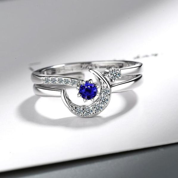 lekani fashion 925 silver ring with star moon shape sapphire zirconia gemstones open ring for women wedding gifts 2pcs/lot, Golden;silver
lekani fashion 925 silver ring with star moon shape sapphire zirconia gemstones open ring for women wedding gifts 2pcs/lot, Golden;silver