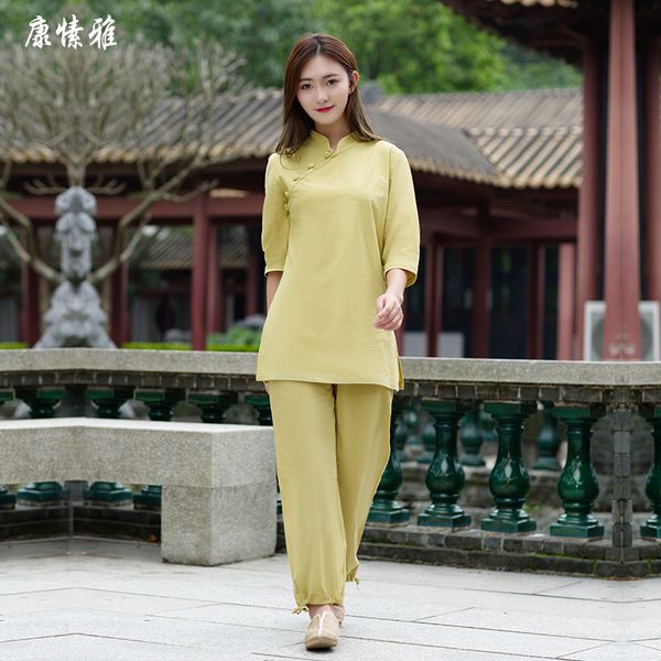 spring women yoga set cotton linen loose yoga shirt wide leg pant meditation tai chi uniforms martial arts kungfu suit, White;red
spring women yoga set cotton linen loose yoga shirt wide leg pant meditation tai chi uniforms martial arts kungfu suit, White;red