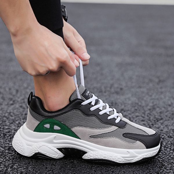 fashion men's sports shoes breathable non-slip cushioning casual shoes lace up men flat hiking outdoor men chaussure homme, Black
fashion men's sports shoes breathable non-slip cushioning casual shoes lace up men flat hiking outdoor men chaussure homme, Black