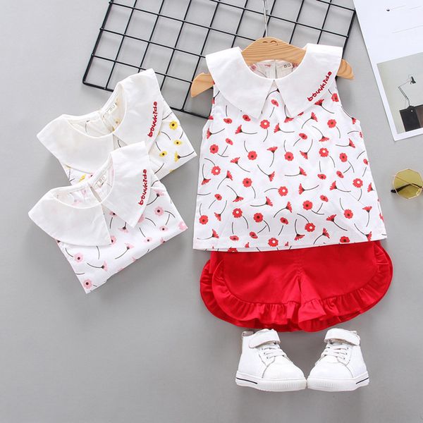 2020 boutique korean toddler girls sets lotus leaf collar flower print sleeveless vest solid lace shorts summer girls outfits, White
2020 boutique korean toddler girls sets lotus leaf collar flower print sleeveless vest solid lace shorts summer girls outfits, White
