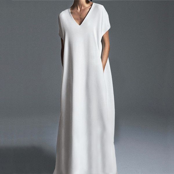casual dresses zanzea women vintage kaftan short sleeve sundress v-neck solid loose long pockets dress floor length plus size vestidos, Black;gray
casual dresses zanzea women vintage kaftan short sleeve sundress v-neck solid loose long pockets dress floor length plus size vestidos, Black;gray