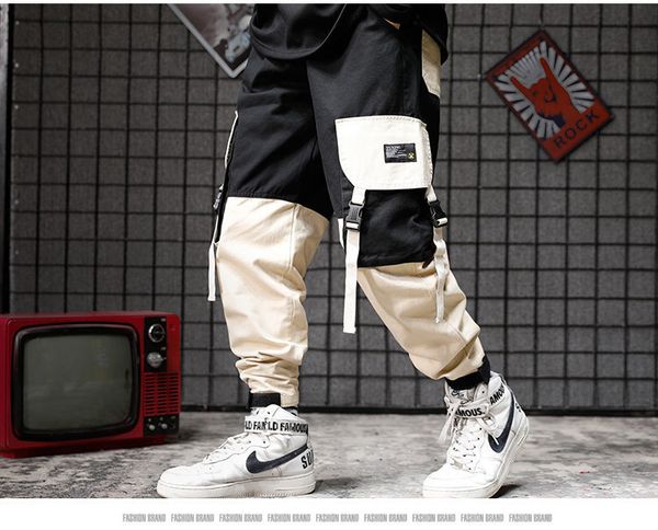 fashion men's ribbon hip hop cargo pants retro two-color cargo pants wholesale multi-pocket motorcycle men's pants m-3xl, Black
fashion men's ribbon hip hop cargo pants retro two-color cargo pants wholesale multi-pocket motorcycle men's pants m-3xl, Black