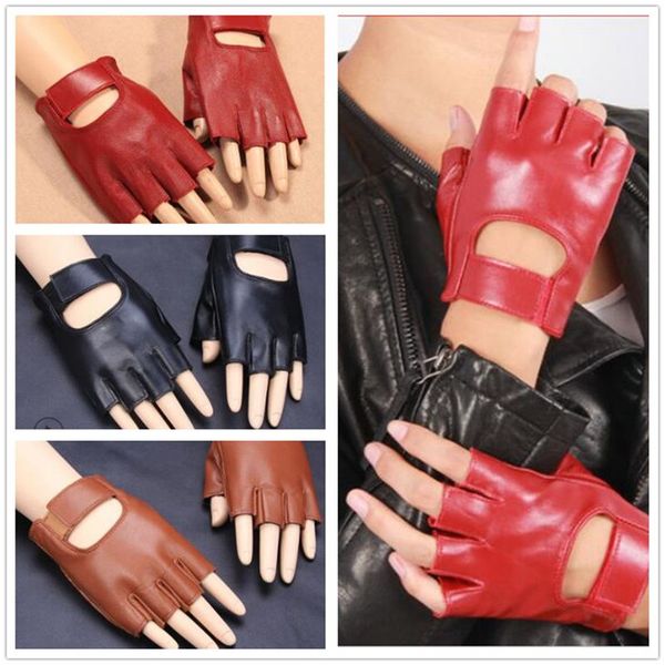 five fingers gloves 1 pair women autumn winter thin non-slip half finger glove leather fingerless short solid driving sports hyz9124, Blue;gray
five fingers gloves 1 pair women autumn winter thin non-slip half finger glove leather fingerless short solid driving sports hyz9124, Blue;gray