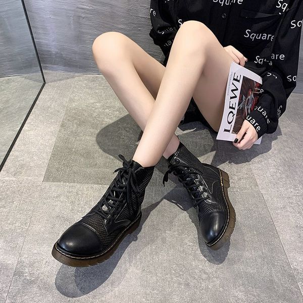 boots women 2020 summer new fashion motorcycle boots wild mesh sandals hollow thick bottom casual women, Black
boots women 2020 summer new fashion motorcycle boots wild mesh sandals hollow thick bottom casual women, Black