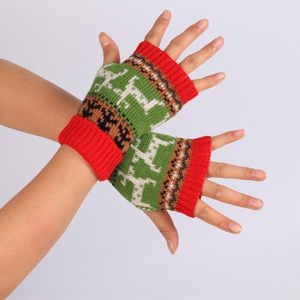 five fingers gloves christmas fawn thick halloween knit women' and girls' fingerless 9.11, Blue;gray
five fingers gloves christmas fawn thick halloween knit women' and girls' fingerless 9.11, Blue;gray