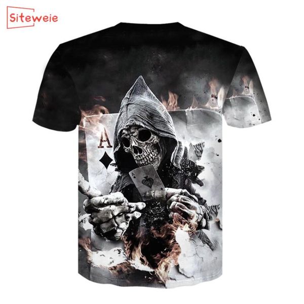 men's t-shirts siteweie summer short t shirt men brand clothing cotton male 3d print skulls tshirt tee shirts g56, White;black
men's t-shirts siteweie summer short t shirt men brand clothing cotton male 3d print skulls tshirt tee shirts g56, White;black