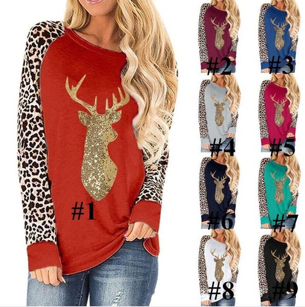 plus size women sweater christmas deer sequined leopard patchwork color round neck long sleeve t-shirt 2020 autumn winter clothes e92401, Black
plus size women sweater christmas deer sequined leopard patchwork color round neck long sleeve t-shirt 2020 autumn winter clothes e92401, Black