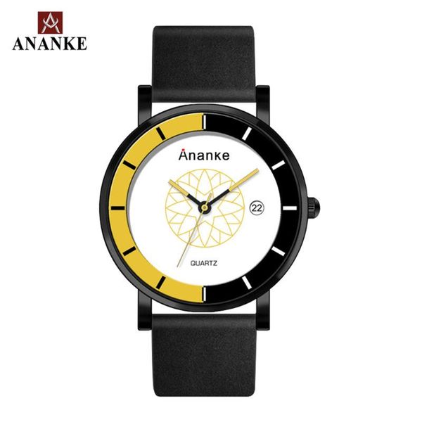 ananke mens quartz wristwatches waterproof and resistant black leather buckle belt auto date watch for young man an03, Slivery;brown
ananke mens quartz wristwatches waterproof and resistant black leather buckle belt auto date watch for young man an03, Slivery;brown