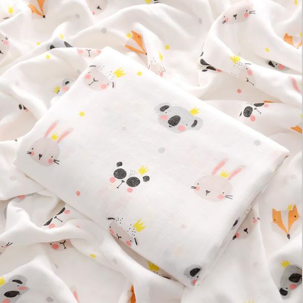 0-3 months baby bath towel muslin wraps swaddling newborn baby stroller quiltblanket gauze cotton soft 110*140cm
0-3 months baby bath towel muslin wraps swaddling newborn baby stroller quiltblanket gauze cotton soft 110*140cm