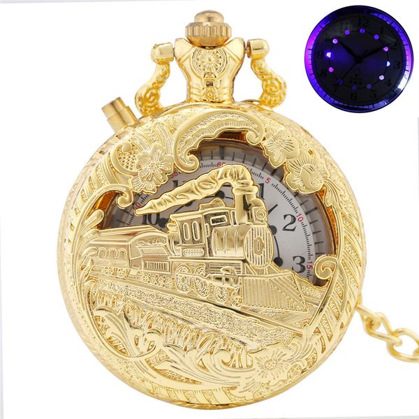 bronze/silver gold steampunk watches locomotive 3d train design men women analog quartz pocket watch pendant chain clock with led dial xmas, Slivery;golden
bronze/silver gold steampunk watches locomotive 3d train design men women analog quartz pocket watch pendant chain clock with led dial xmas, Slivery;golden