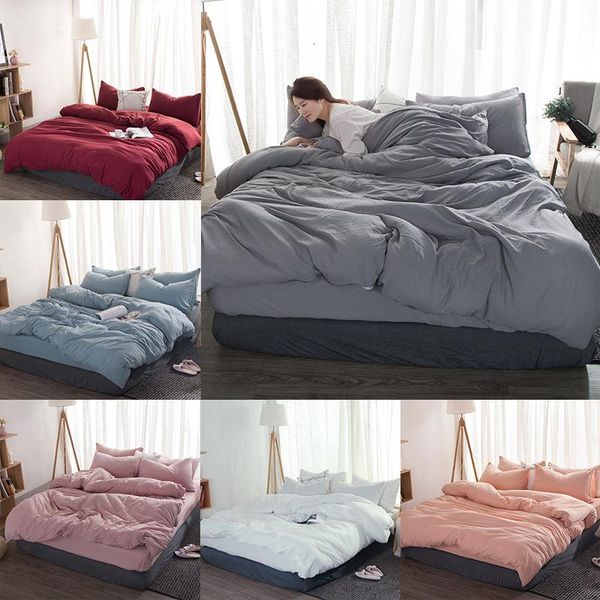 49 pure color bedding set simple bed linens nordic duvet cover set quilt cover king size
49 pure color bedding set simple bed linens nordic duvet cover set quilt cover king size