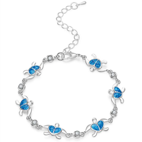 10 шт модных посеребренных стекируемых tortoise формы синего opalite opal link chain мода браслет jewelr, Black
10 шт модных посеребренных стекируемых tortoise формы синего opalite opal link chain мода браслет jewelr, Black