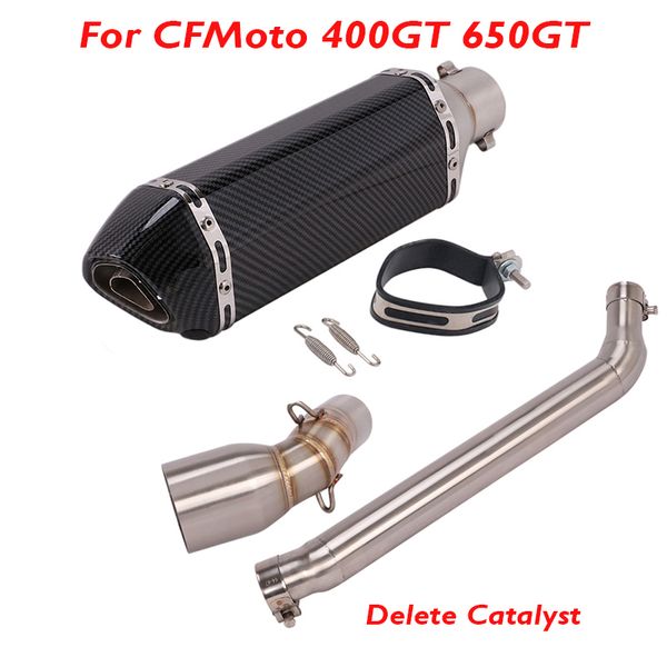 for cfmoto 400gt 650gt motorcycle exhaust system slip on full exhaust muffler escape middle mid link tube pipe
for cfmoto 400gt 650gt motorcycle exhaust system slip on full exhaust muffler escape middle mid link tube pipe