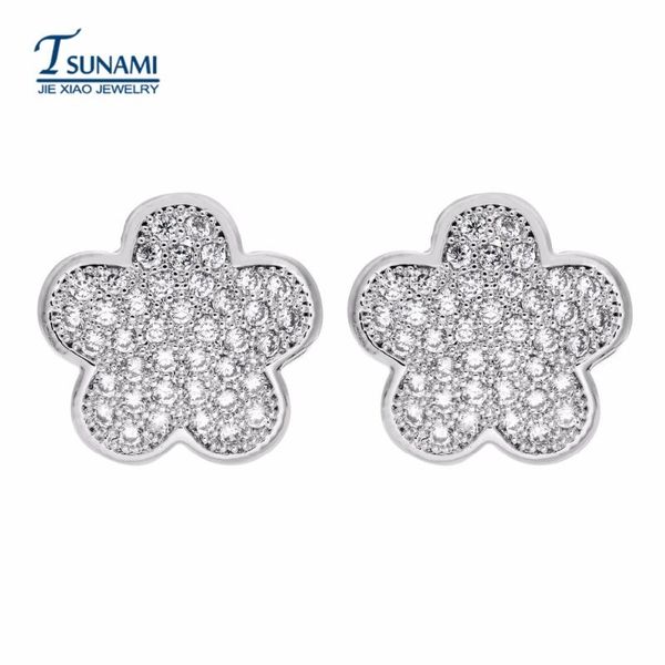 stud romantic fashion plum flower zircon miniature inlaid earrings a jewelry gift for women/girls er-083, Golden;silver
stud romantic fashion plum flower zircon miniature inlaid earrings a jewelry gift for women/girls er-083, Golden;silver