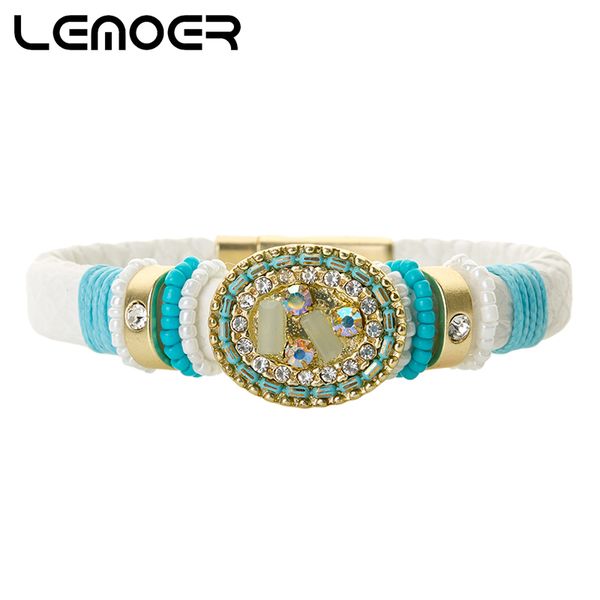 lemoer boho crystal rhinestone bead charm bracelets & bangles for women men magnetic buckle leather bracelet pulseira mujer 2020, Golden;silver
lemoer boho crystal rhinestone bead charm bracelets & bangles for women men magnetic buckle leather bracelet pulseira mujer 2020, Golden;silver