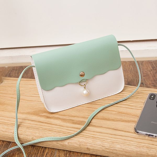 2020 women's mini bag fresh color pu leather messenger bag women's phone pearl decorative pendant
2020 women's mini bag fresh color pu leather messenger bag women's phone pearl decorative pendant