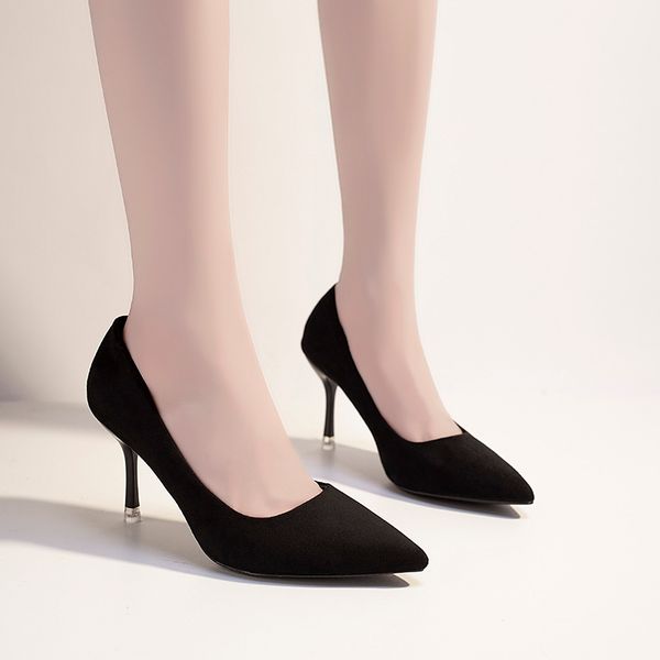 dress shoes pointed toe flock high pumps black heels women stiletto office work shallow single 2021
dress shoes pointed toe flock high pumps black heels women stiletto office work shallow single 2021