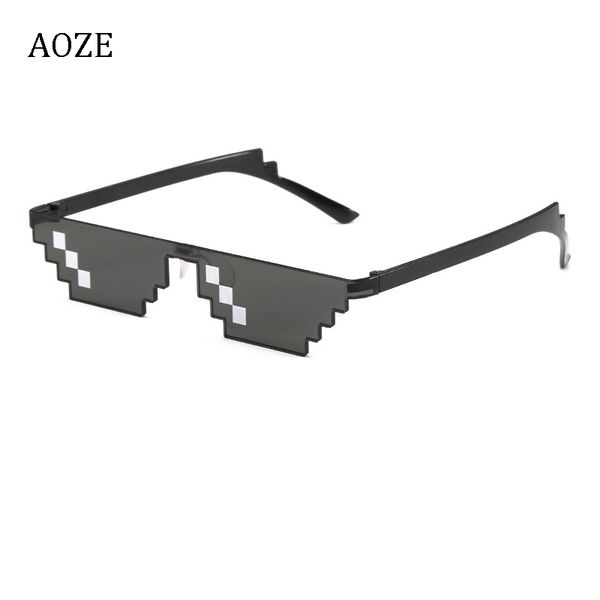 2020 classic thug life handle it sunglasses rectangle man mosaic pixel sunglasses for woman lunette de soleil, White;black 
2020 classic thug life handle it sunglasses rectangle man mosaic pixel sunglasses for woman lunette de soleil, White;black