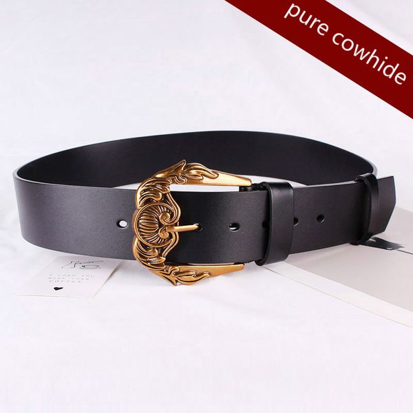 brand vintage belt 4.6cm width genuine leather belts for women waist carving buckle big cummerbunds g cinturon, Black;brown
brand vintage belt 4.6cm width genuine leather belts for women waist carving buckle big cummerbunds g cinturon, Black;brown
