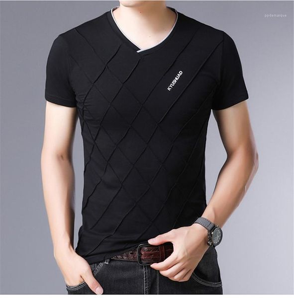 summer tshirts short sleeve casual plus size crimped v neck t shirts fashion mens designer, White;black
summer tshirts short sleeve casual plus size crimped v neck t shirts fashion mens designer, White;black