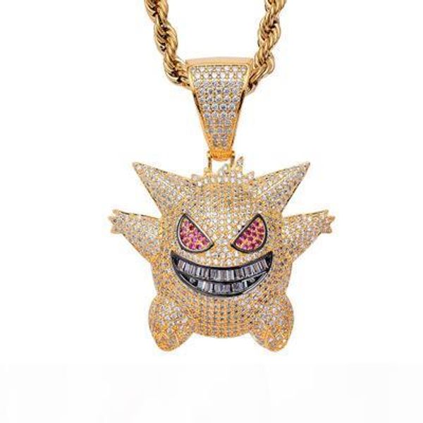 hip hop cartoon character gengar pendant necklace brass gold silver purple plated micro paved zircon men charm chain
hip hop cartoon character gengar pendant necklace brass gold silver purple plated micro paved zircon men charm chain