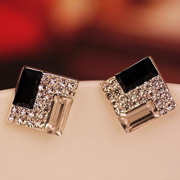 earrings & necklace 1pair crystal wedding rhinestone alloy black jewelry party ladies charm square women earring, Silver
earrings & necklace 1pair crystal wedding rhinestone alloy black jewelry party ladies charm square women earring, Silver