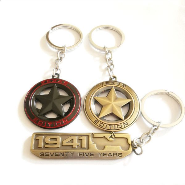 metal texas edition 1941 fashion car keychain car key chain keyring key holder for compass renegade vw mg keyring, Silver
metal texas edition 1941 fashion car keychain car key chain keyring key holder for compass renegade vw mg keyring, Silver