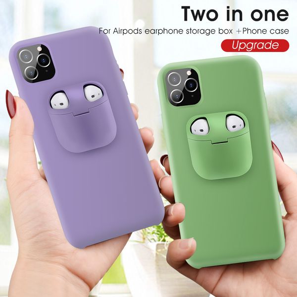 2in1 airpods earphone case and liquid silicone+plastic back cover for iphone 12 11 pro xr xs max 7 8 plus
2in1 airpods earphone case and liquid silicone+plastic back cover for iphone 12 11 pro xr xs max 7 8 plus