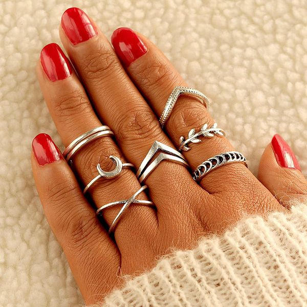 vintage hollow geometric cross rings for women bohemian leaf moon knuckle ring fashion jewelry anillos mujer, Golden;silver
vintage hollow geometric cross rings for women bohemian leaf moon knuckle ring fashion jewelry anillos mujer, Golden;silver