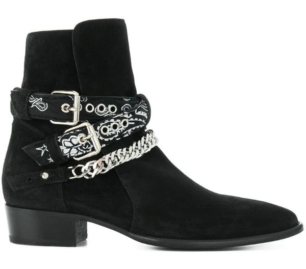 new season bandana buckle boots genuine suede leather black chain fashion american rock roll western cowboy boots shoes
new season bandana buckle boots genuine suede leather black chain fashion american rock roll western cowboy boots shoes